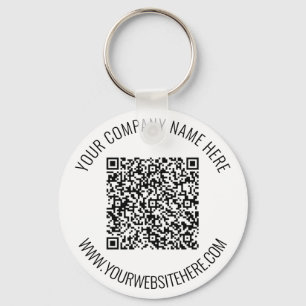 Porte-clés Code QR et texte personnalisé professionnel person