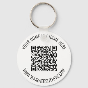 Porte-clés Code QR et texte personnalisé professionnel person