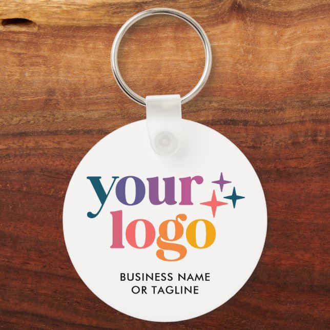 Porte-clés Code QR Logo de l'entreprise Marqué (Recto)
