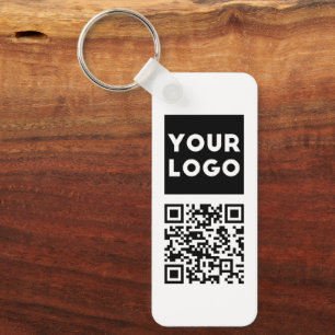 Porte-clés Code QR modifiable & Votre logo ou image d'entrepr