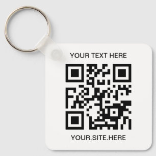 Porte-clés Code QR noir