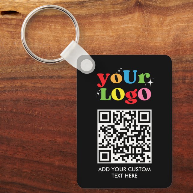 Porte-clés Code QR personnalisé & Logo (Recto)