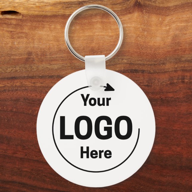 Porte-clés Code QR personnalisé Logo Entreprise (Recto)