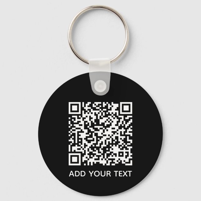 Porte-clés Code QR personnalisé pour les entreprises  (Recto)