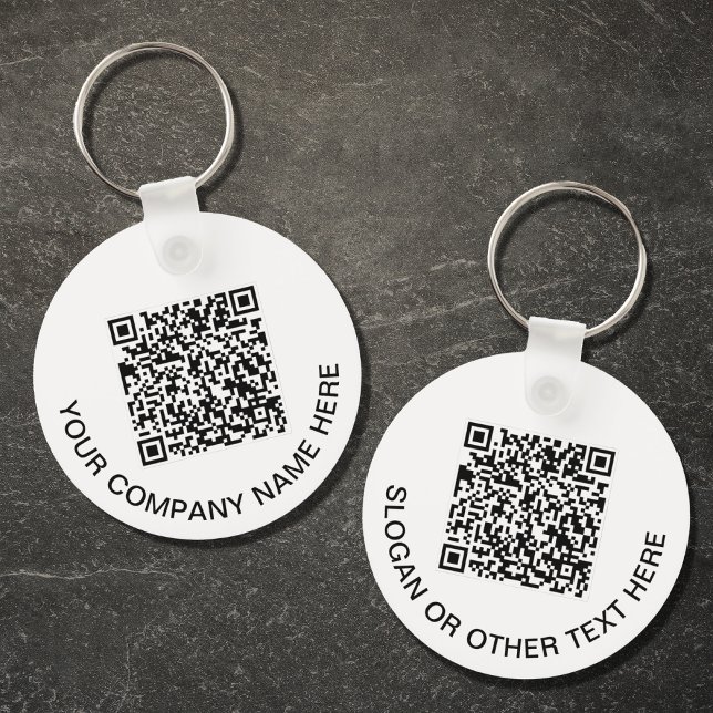 Porte-clés Code QR personnalisé promotionnel (Créateur téléchargé)