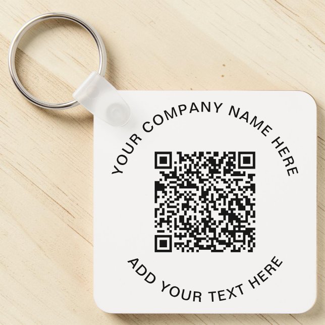 Porte-clés Code QR promotionnel moderne (Modern QR Code Promotional Keychain)