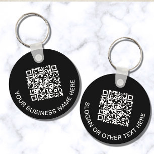 Porte-clés Code QR Promotionnel Noir