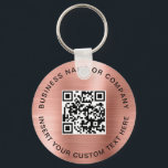 Porte-clés Code QR rose vif Entreprise moderne<br><div class="desc">Le Blush Pink QR Code Modern Business Porte - clé offre un moyen chic et pratique de promouvoir votre marque ou votre entreprise. Doté d'un code QR personnalisable, il permet aux clients ou aux clients d'analyser et d'accéder rapidement à votre site Web, profils de réseaux sociaux ou coordonnées. L'arrière -...</div>