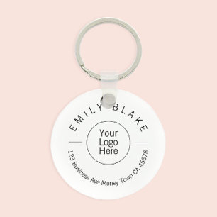 Porte-clés Code QR scannable minimaliste professionnel