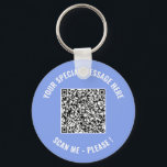 Porte-clés Code QR Votre message spécial Porte - clé surprise<br><div class="desc">Choisissez Couleurs et Police - Votre code QR spécial Info et texte personnalisé Cadeau moderne personnalisé - Ajouter votre code QR - Image ou logo - photo / Texte - Nom ou autre information / message - Redimensionner et déplacer ou ajouter des éléments - Image / Texte avec outil de...</div>