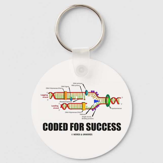 Porte-clés Coded For Success (DNA Replication) (Recto)
