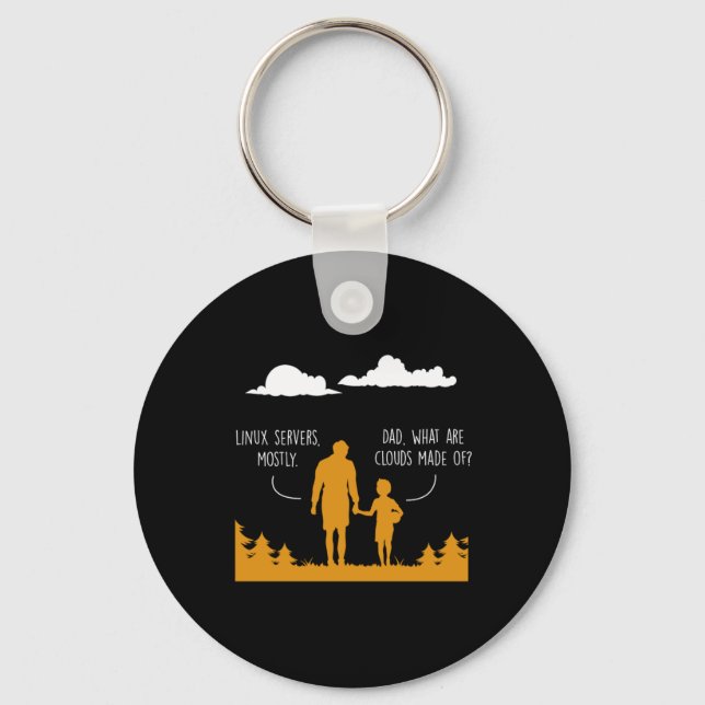 Porte-clés Codeur de programmation de programmateur Linux (Recto)