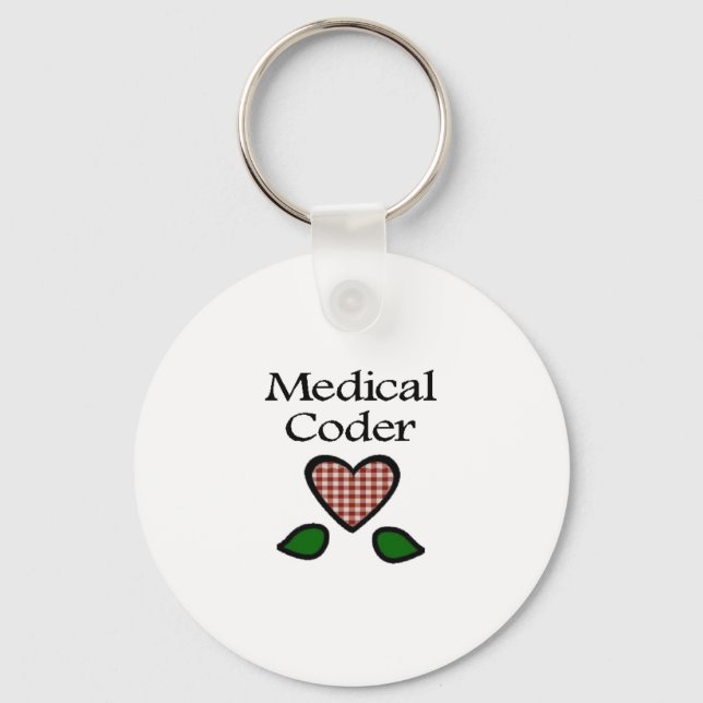 Porte-clés Codeur Médicale rouge GH (Recto)