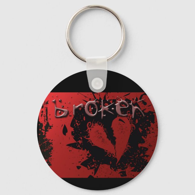 Porte-clés coeur-239667 coeur brisé amour malheur abstrait (Recto)