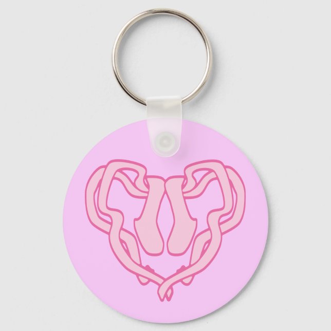 Porte-clés Coeur à chlipper de ballet (Recto)