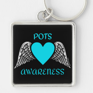 Porte-clés Coeur/ailes...POTS Porte - clé