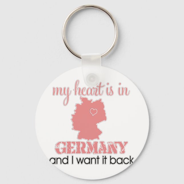 Porte-clés Coeur Allemagne (Recto)