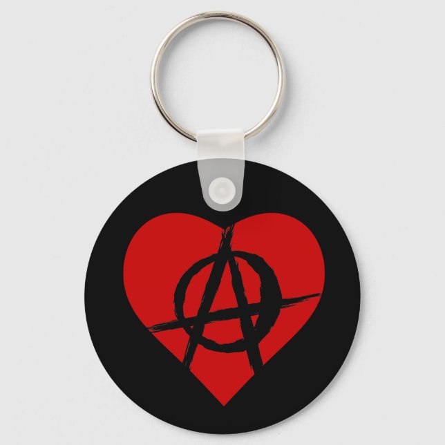 Porte-clés Coeur anarchiste (Recto)