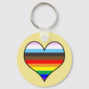 Porte-clés Coeur arc-en-ciel