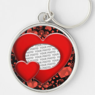 Porte-clés coeur ART + votre photo