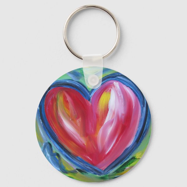 Porte-clés Coeur avec Porte - clé de l'espoir (Recto)