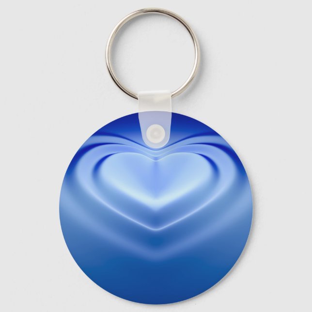 Porte-clés Coeur bleu (Recto)