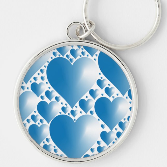 PORTE-CLÉS COEUR BLEUE (Devant)
