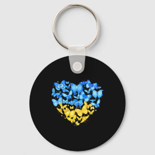 Porte-clés Cœur Cœur Ukraine Papillon Ukraine Tournesol 1