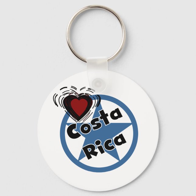 Porte-clés Coeur Costa Rica (Recto)