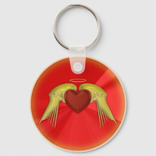 Porte-clés Coeur d'ange