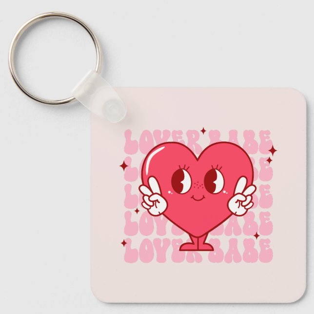 Porte-clés Coeur de bébé mignon (Recto)