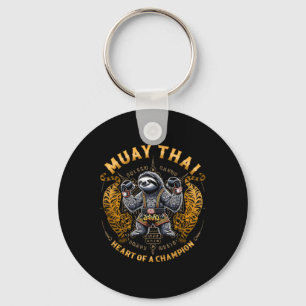 Porte-clés Cœur de champion - Kickboxing et Muay Thai Slo