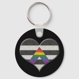 Porte-clés Coeur de la fierté LGBT