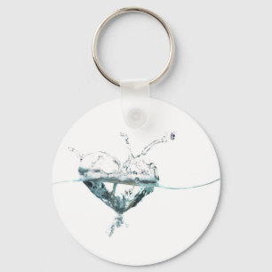 Porte-clés coeur de l'eau
