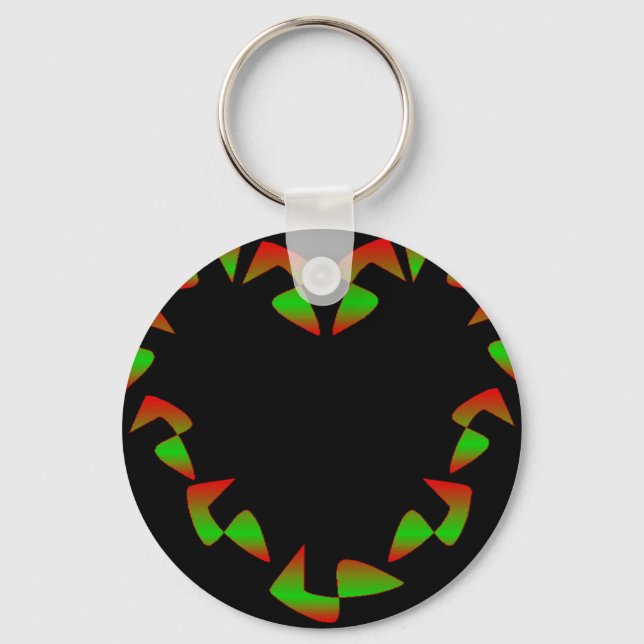 Porte-clés Coeur de Noël (Recto)