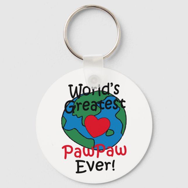 Porte-clés Cœur de Papa du Monde (Recto)