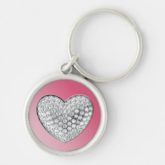 Porte-clés Coeur diamant