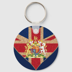 Porte-clés Coeur du certificat d'authenticité britannique