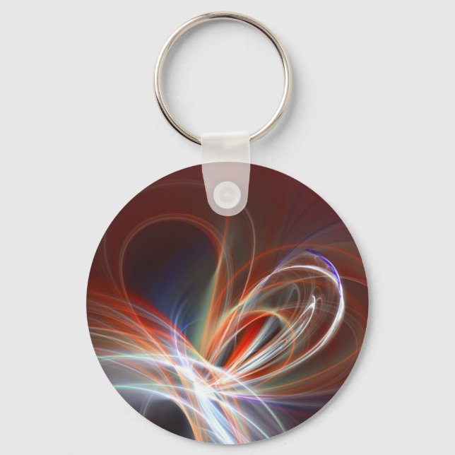 Porte-clés coeur en feu (Recto)