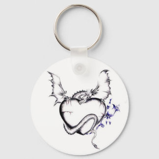 Porte-clés Coeur Et Dragon