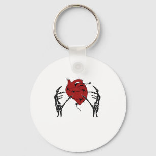 Porte-clés Coeur Et Mains - Squelette Mains Coeur