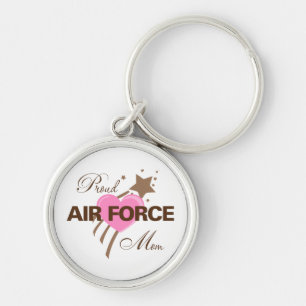 Porte-clés Coeur fier de maman de l'Armée de l'Air