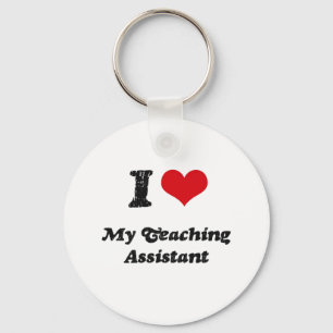 Porte-clés Coeur I mon assistant d'enseignement
