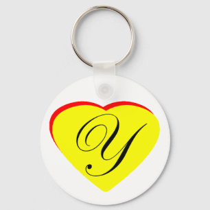 Porte-clés Coeur jaune rouge Y Faire-part de mariage Le MUSÉE