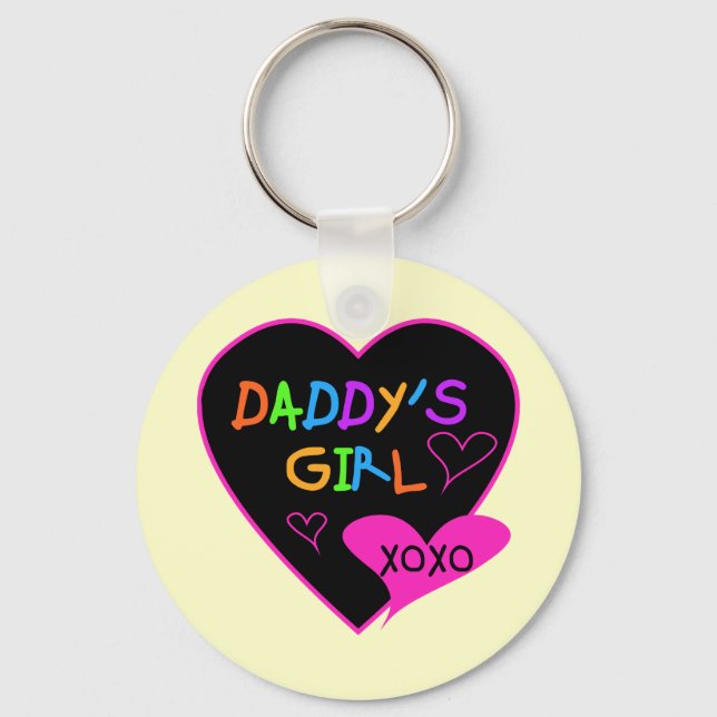 Porte-clés Coeur papa's Girl T Shirts and Gifts (Recto)