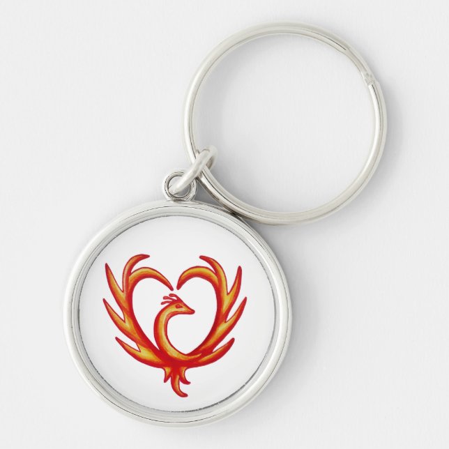 Porte-clés Coeur Phoenix (Devant)