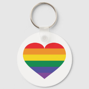 Porte-clés Coeur Rainbow Pride