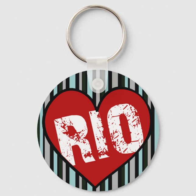 Porte-clés coeur rio de janeiro (Recto)