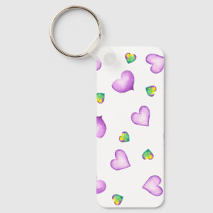 Porte-clés Coeur romantique minimaliste Saint-Valentin