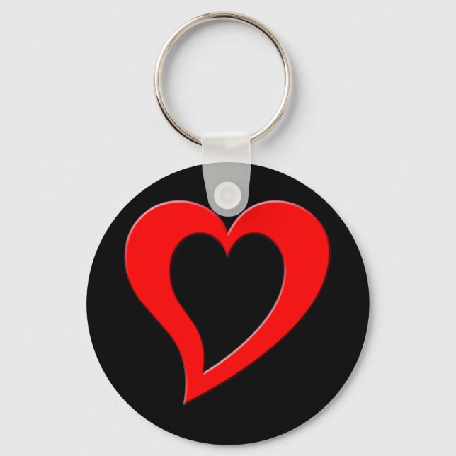 Porte-clés coeur rouge (Recto)